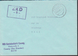 Coswig 27.7.89 R2 ZKD -B- Stempel Getriebefabrik - Brieven En Documenten