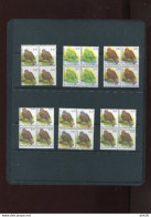 Belgie Andre Buzin Birds 3135 0.41€ Foutdruk VERSCHOVEN TANDING/KLEUR Selectie 12 BLOKKEN VAN 4 ZM RRR - Sin Clasificación