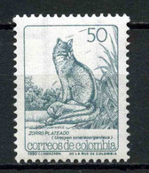 Colombia 1990 MiNr. 1791 Kolumbien  Animal Gray Fox 1v MNH**  0,70 € - Colombie