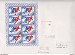 Postal History: Soviet Union Olympic Sheetlets On 4 R Covers - Hiver 1984: Sarajevo