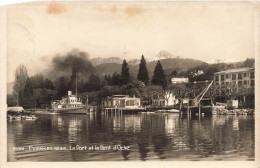 FRANCE - Évian Les Bains - Le Port Et La Dent D'Oche - Carte Postale Ancienne - Evian-les-Bains