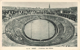 FRANCE - Nimes - L'intérieur Des Arènes - Carte Postale Ancienne - Nîmes