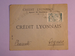 AP 0  MAROC  BELLE LETTRE +PERFORéS 1932 CASA A  COGNAC  FRANCE + PERFIN CL +AFF. INTERESSANT+++ - Storia Postale