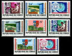 Congo 1964 The 10th Anniversary Emblem Of The University Of Kinshasa，8v MNH - Ongebruikt