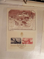 1972 Schloss Vaduz Und Bendern Ersttagskarte - Brieven En Documenten