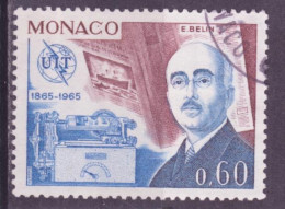 Monaco 1965 Y&T N°671 - Michel N°805 (o) - 60c E Belin - Used Stamps