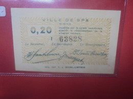 SPA 20 Centimes 1915 (B.18) - Collezioni