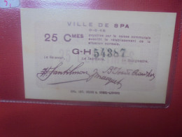 SPA 25 Centimes 1915 (B.18) - Collezioni