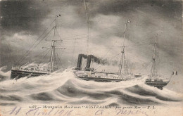 TRANSPORT - Bateau - Messageries Maritimes Australien Par Grosse Mer - EL - Carte Postale Ancienne - Commerce