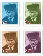Turkey, Türkei - 2023 - Ataturk Themed Official Postage Stamps ** MNH - Unused Stamps