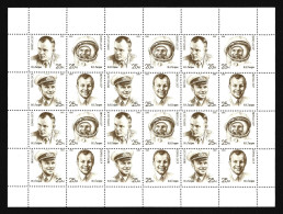 SPACE USSR Russia 1991 Full Sheet MNH Gagarin 30th Anniversary First Man In Space Cosmonautics Stamps Mi. 6185 - 6188 - Collezioni