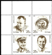 SPACE USSR Russia 1991 Full Set MNH Gagarin 30th Anniversary First Man In Space Cosmonautics Stamps Mi. 6185 - 6188 TL - Collezioni