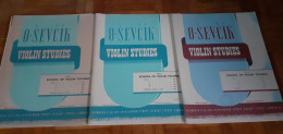 Lot Parts 1 2 Et 3 O. Sevcik Violin Studies - Instrumentos Di Arco Y Cuerda