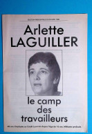 4 Pages, Politique, Le Camp Des Travailleurs, Arlette LAGUILLER , élections Présidentielles 88, Frais Fr 1.95e - Pubblicitari
