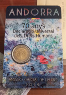 Andorra 2 Euros Declaración Universal De Los Derechos Humanos 2018 Km 535 Sc Unc - Andorra