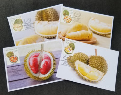 Malaysia King Of Fruits Durian 2021 Food Plant Fruit Maxicard - Malaysia (1964-...)