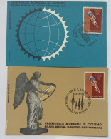 COPPIA MAXIMUM CARD 1962 SAN MARINO MONDIALI CICLISMO (AX186 - Plaatfouten En Curiosa