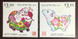 Aitutaki 2019 Year Of The Pig MNH - Aitutaki