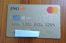 JOLIE CARTE A PUCE BANCAIRE PERIMEE ING !!! - Disposable Credit Card