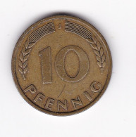 Une Pièce Monnaie  Allemagne  10 Pfennig  Année 1949 Frappe  J - 10 Pfennig