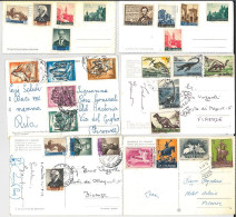 LOTTO 6 CARTOLINE POSTALI SAN MARINO CON SERIE COMPLETE (CM180A - Postal Stationery