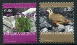 BOSNIA HERCEGOVINA (CROAT) 2003 Flora And Fauna MNH / **.  Michel 110-11 - Bosnië En Herzegovina