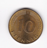 Une Pièce Monnaie  Allemagne  10 Pfennig  Année 1972  Frappe  G - 10 Pfennig