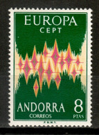 Andorra 1972 / Europa CEPT Common Design MNH Diseño Común / Ky08  40-20 - 1972