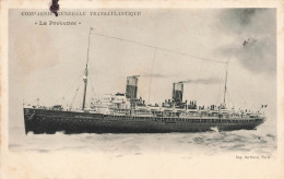 TRANSPORTS - Bateau - Compagnie Générale Transatlantique - La Provence - Carte Postale Ancienne - Cargos