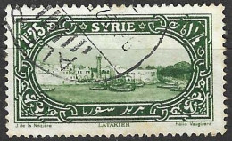 SYRIA  FRANCESE - 1925 - LATTAQUIA - 1,25 P - USATO ( YVERT 159 - MICHEL 268) - Oblitérés