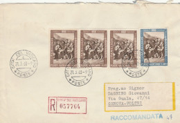 RACCOMANDATA VATICANO 1963  TIMBRO GENOVA VOLTRI (EX851 - Brieven En Documenten