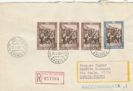 RACCOMANDATA VATICANO 1963  TIMBRO GENOVA VOLTRI (EX851 - Cartas & Documentos