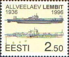 Estonia Estland Estonie 1996 Submarine Lembit Stamp MNH - Sous-marins