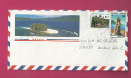 Lettre De 1998 Pourla France - YT N° 386 Et 480A - Storia Postale