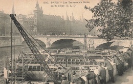 Paris * N°900 * 1905 * Les Travaux Du Métropolitain Sur La Seine * Thème Métro - Pariser Métro, Bahnhöfe