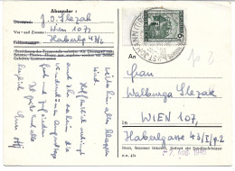 2351h: Aufbrauch Einer Feldpostkarte 1946, Gest. St. Johann 4.8.46, Gebrauchsspuren, Seilbahn Schmittenbahn - St. Johann In Tirol