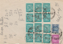 FRAMMENTO CON NUMEROSI SEGNATASSE -REPUBBLICA-LUOGOTENENZA (GX295 - Postage Due