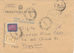 LETTERA PREFETTURA 1987 CON SEGNATASSE 500+100 L. (GX207 - Postage Due