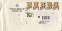 LETTERA 2006 SANMARINO PLURIAFFRANCATA (GX198 - Storia Postale