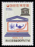 1966. COREE SOUTH. UNESCO. 4.00 W. Never Hinged. (Michel 563) - JF538988 - Corée Du Sud