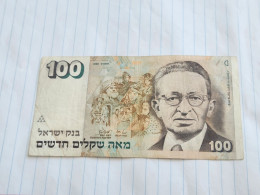 Israel-100 NEW SHEQALIM-YITZHAK BEN ZVI(1989)(610)(LORINCZ/MICHAEL BRUNO)(1700126233)-XXF-GOOD - Israele