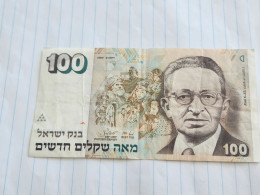 Israel-100 NEW SHEQALIM-YITZHAK BEN ZVI(1989)(611)(LORINCZ/MICHAEL BRUNO)(1210725770)-wrinkle-GOOD - Israel