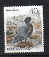 # NUOVA ZELANDA NEW ZEALAND - 1987 - Hymenolaimus Malacorhynchos (Blue Duck) - Bird Uccelli - Used Stamp - Usati