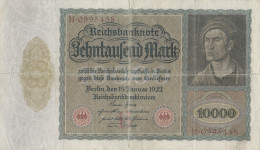 BANCONOTA GERMANIA 10000 1922 (HB536 - 10000 Mark