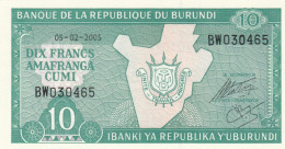 BANCONOTA BURUNDI 10 UNC (HB929 - Burundi