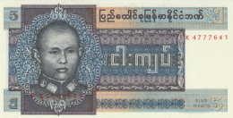 BANCONOTA BIRMANIA 5 UNC (HB900 - Myanmar