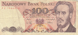 BANCONOTA POLONIA 100 VF (HB802 - Pologne