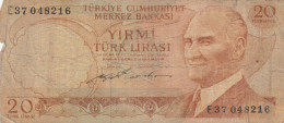 BANCONOTA TURCHIA 20 VF (HB400 - Turquie