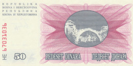 BANCONOTA BOSNIA 50 UNC (HB403 - Bosnien-Herzegowina