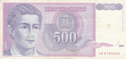 BANCONOTA JUGOSLAVIA 500 EF (HB979 - Yougoslavie